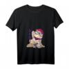 Damen Neko Katze Cartoon Hipster T-Shirt mit V-Ausschnitt - Lustiges Anime Design mit Glücksbringer-Motiv