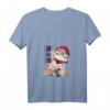 Damen Neko Katze Cartoon Hipster T-Shirt mit V-Ausschnitt - Lustiges Anime Design mit Glücksbringer-Motiv