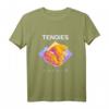 Vaporwave Tendies Chicken Tenders Japanisches Kanji T-Shirt – Retro Streetwear für Neon, Synthwave & 80er/90er Fans