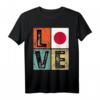 Vintage Retro I Love Japan Flag T-Shirt – Perfekt für japanische Pride, Nationalfeiertage & kulturelle Geschenke