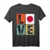 Vintage Retro I Love Japan Flag T-Shirt – Perfekt für japanische Pride, Nationalfeiertage & kulturelle Geschenke