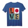 Vintage Retro I Love Japan Flag T-Shirt – Perfekt für japanische Pride, Nationalfeiertage & kulturelle Geschenke