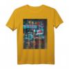 Japan City Taxi Otaku T-Shirt – Leuchtendes Stadtbild, Japanische Stadtmotive für Fans und Urban Art Liebhaber