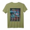 Japan City Taxi Otaku T-Shirt – Leuchtendes Stadtbild, Japanische Stadtmotive für Fans und Urban Art Liebhaber