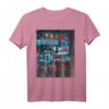 Japan City Taxi Otaku T-Shirt – Leuchtendes Stadtbild, Japanische Stadtmotive für Fans und Urban Art Liebhaber
