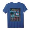 Japan City Taxi Otaku T-Shirt – Leuchtendes Stadtbild, Japanische Stadtmotive für Fans und Urban Art Liebhaber