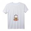 Damen Just A Girl Who Loves Ramen - Kawaii Anime Katzen T-Shirt mit V-Ausschnitt, Perfekt für Otaku, Japan- und Nudelliebhaberinnen, ideales Geschenk für Mädchen & Frauen