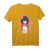Kawaii Kokeshi und Maneki Neko T-Shirt – Japanisches Kimono und Glückskatzen Design für Fans japanischer Kultur und Traditionen