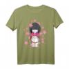 Kawaii Kokeshi und Maneki Neko T-Shirt – Japanisches Kimono und Glückskatzen Design für Fans japanischer Kultur und Traditionen