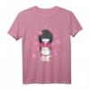 Kawaii Kokeshi und Maneki Neko T-Shirt – Japanisches Kimono und Glückskatzen Design für Fans japanischer Kultur und Traditionen