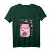 Damen Kawaii Japanisches Erdbeer Milch Getränk T-Shirt mit V-Ausschnitt - Retro Manga Design, Humorvoll & Perfektes Geschenk für Japan-Fans