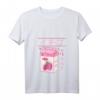 Damen Kawaii Japanisches Erdbeer Milch Getränk T-Shirt mit V-Ausschnitt - Retro Manga Design, Humorvoll & Perfektes Geschenk für Japan-Fans