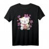 Japanische Katze und Sushi T-Shirt - Kawaii Kultur für Sushi- und Japan-Fans