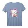 Japanische Katze und Sushi T-Shirt - Kawaii Kultur für Sushi- und Japan-Fans