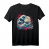 Japanische Welle I Große Welle I The Great Wave off Kanagawa T-Shirt - Lustiges Geschenk für Männer & Frauen