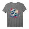 Japanische Welle I Große Welle I The Great Wave off Kanagawa T-Shirt - Lustiges Geschenk für Männer & Frauen