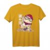 MANEKI NEKO Japanisch Katze Winkekatze auf Münzen sitzend - Glücksbringer T-Shirt für Fans japanischer Kultur, perfekte Geschenkidee zu Weihnachten und Geburtstag