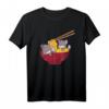 Kawaii Anime Japanese Ramen Noodles Furry Grey Wolf T-Shirt – Lustiges Tier- und Japan-Design für Schule & Freizeit