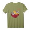 Kawaii Anime Japanese Ramen Noodles Furry Grey Wolf T-Shirt – Lustiges Tier- und Japan-Design für Schule & Freizeit