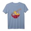 Kawaii Anime Japanese Ramen Noodles Furry Grey Wolf T-Shirt – Lustiges Tier- und Japan-Design für Schule & Freizeit