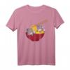 Kawaii Anime Japanese Ramen Noodles Furry Grey Wolf T-Shirt – Lustiges Tier- und Japan-Design für Schule & Freizeit
