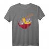 Kawaii Anime Japanese Ramen Noodles Furry Grey Wolf T-Shirt – Lustiges Tier- und Japan-Design für Schule & Freizeit