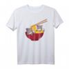 Kawaii Anime Japanese Ramen Noodles Furry Grey Wolf T-Shirt – Lustiges Tier- und Japan-Design für Schule & Freizeit
