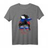Russland Girl Russland Frau Flagge T-Shirt – Patriotische Kleidung für Frauen mit Flaggenmotiv