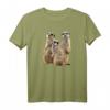 Erdmännchen auf Safari in Afrika T-Shirt - Farbenfrohes Motiv für Kenia- und Wildtierfans
