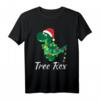 Lustiges Tree Rex Weihnachts-T-Shirt mit Dino und Kugeln – Perfekt für Kinder, Herren und Damen zu Weihnachten & Silvester