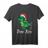 Lustiges Tree Rex Weihnachts-T-Shirt mit Dino und Kugeln – Perfekt für Kinder, Herren und Damen zu Weihnachten & Silvester