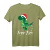 Lustiges Tree Rex Weihnachts-T-Shirt mit Dino und Kugeln – Perfekt für Kinder, Herren und Damen zu Weihnachten & Silvester