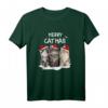 Merry Catmas Cat - Lustiges Weihnachts T-Shirt für Katzenliebhaber, Katzenmütter & Katzenväter, Perfekt als Geschenk zu Weihnachten