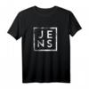 Jens Minimalismus T-Shirt – Lustiges Geschenk für Papa, Vater oder Arbeitskollegen mit dem Vornamen Jens