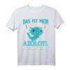 Das ist mein offizielles Axolotl Schlafshirt - Bequeme T-Shirt für Axolotl Züchter und Liebhaber