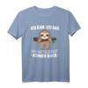 Lustiges Faultier T-Shirt mit Spruch 'Ich Kam Ich Sah Und Hatte Direkt Keinen Bock' – Witziges Outfit für Frauen, Männer & Kinder, ideal für Faulpelze