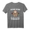 Lustiges Faultier T-Shirt mit Spruch 'Ich Kam Ich Sah Und Hatte Direkt Keinen Bock' – Witziges Outfit für Frauen, Männer & Kinder, ideal für Faulpelze