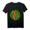 Palästina-Karte Wassermelone Arabische Kalligraphie T-Shirt – Unterstützer-Design für Palästina & Kulturelle Identität