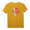 Japanischer Samurai-Krieger Retro T-Shirt mit Kalligraphie für Mut – Perfekt für Kampfkunst- und Kulturfans