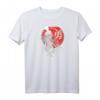 Japanischer Samurai-Krieger Retro T-Shirt mit Kalligraphie für Mut – Perfekt für Kampfkunst- und Kulturfans