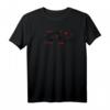 HapKitten Kalligraphie T-Shirt in Weiß und Rot – Klassisch geschnitten, hochwertig verarbeitet