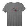 HapKitten Kalligraphie T-Shirt in Weiß und Rot – Klassisch geschnitten, hochwertig verarbeitet