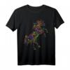 Arabisches Pferd mit Kalligraphie – Islamisches Kunstdesign T-Shirt für Pferdeliebhaber und Kalligraphie-Fans