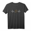 Libanon Lebanon Herzschlag Arabische Kalligraphie T-Shirt – Perfektes Geschenk für Eid, Ramadan und Libanon-Liebhaber