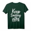 Fotografie Keep Smiling T-Shirt – Lustiges Kamera Motiv für Fotografen, Fotografie-Liebhaber & Geschenkideen zu Geburtstag & Weihnachten