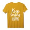 Fotografie Keep Smiling T-Shirt – Lustiges Kamera Motiv für Fotografen, Fotografie-Liebhaber & Geschenkideen zu Geburtstag & Weihnachten