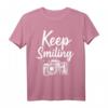 Fotografie Keep Smiling T-Shirt – Lustiges Kamera Motiv für Fotografen, Fotografie-Liebhaber & Geschenkideen zu Geburtstag & Weihnachten