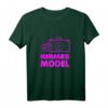 Kirmes Modell Damen Mädchen Jahrmarkt T-Shirt mit Riesenrad & Kamera - Buntes Pink Design für Freizeitpark- & Jahrmarkt-Fans
