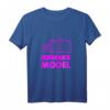 Kirmes Modell Damen Mädchen Jahrmarkt T-Shirt mit Riesenrad & Kamera - Buntes Pink Design für Freizeitpark- & Jahrmarkt-Fans