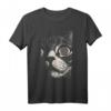 Psychedelische Katze Gothic Dark Aesthetic Crust Punk Grunge T-Shirt - Einzigartiges Subkultur-Design für Gothic, Punk und Grunge Fans